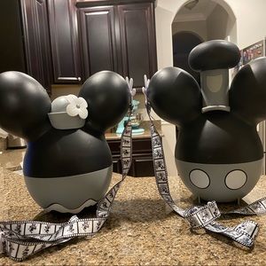 Steamboat Willie Minnie & Mickey Popcorn Buckets